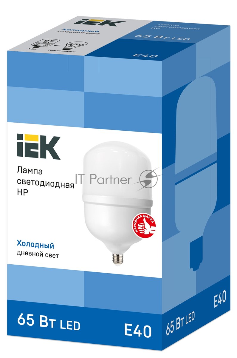 Лампа светодиодная IEK LLE-HP-65-230-65-E40 HP 65Вт 230В 6500К E40
