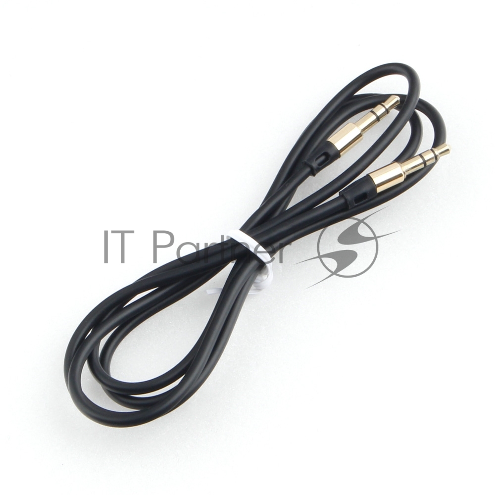 Кабель аудио Cablexpert CCAB-01-35MM-1MB, 3.5 Jack (M)/3.5 Jack (M), черный, 1м, блистер