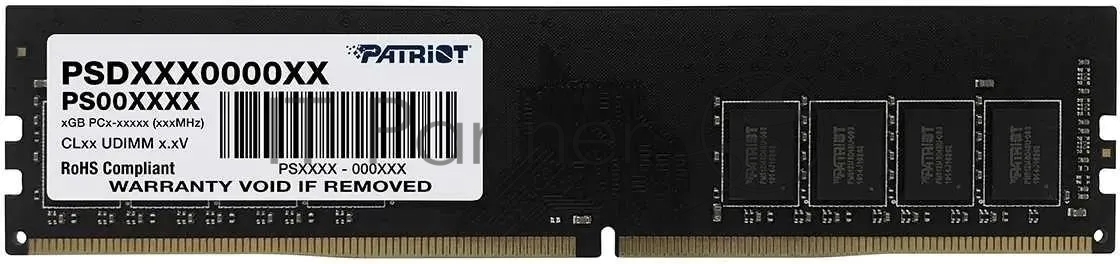 Оперативная память Patriot Signature, DDR4, 16GB (1x16 GB), 3200 MHz, CL22, DIMM