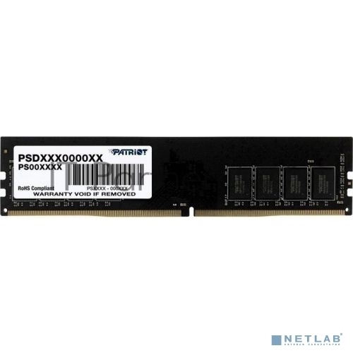 Оперативная память Patriot Signature, DDR4, 32GB (1x32 GB), 2666 MHz, CL19, DIMM