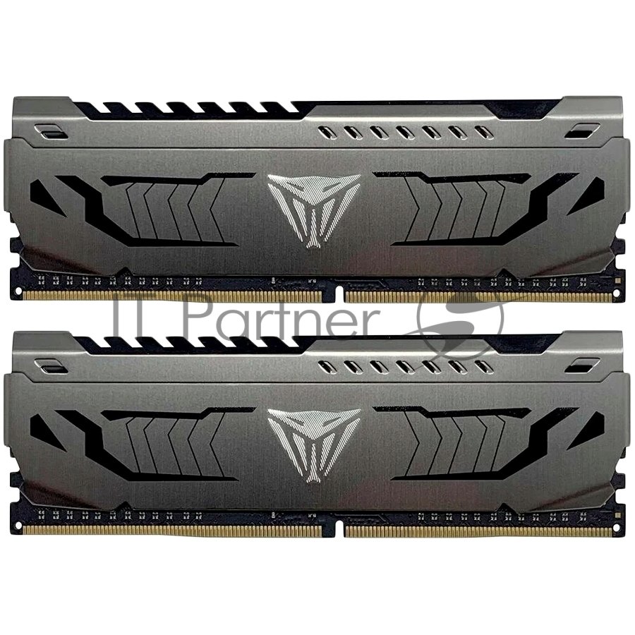 Оперативная память Patriot Viper Steel, DDR4, 64GB (2x32GB), 3200MHz, CL16, DIMM, радиатор, черный