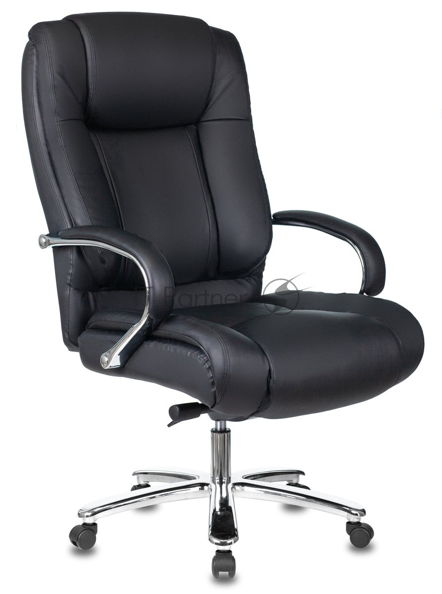 Кресло Бюрократ T-9925SL/BLACK черный, кожа