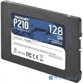 Накопитель SSD Patriot P210, 128Gb, SATA III, 2.5", R/W 450/430
