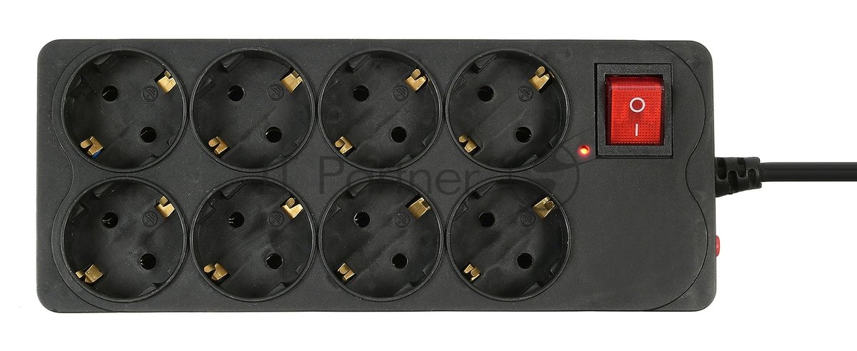 Сетевой фильтр Buro 800SH-5-B 5 м, 8 розеток, черный, коробка