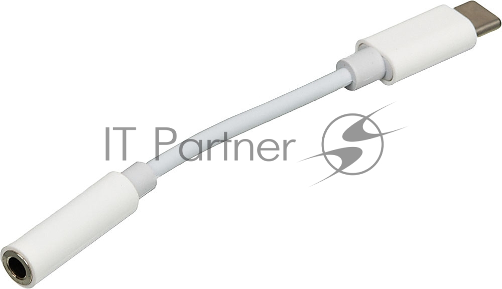 Адаптер для наушников USB Type-C (m)/Jack 3.5 (f) 0.05м. белый