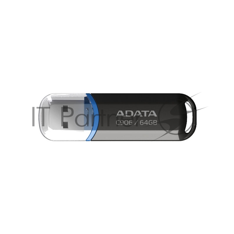 USB накопитель ADATA - Classic C906, USB Type A (USB 2.0), 64 ГБ, цвет чёрный, AC906-64G-RBK