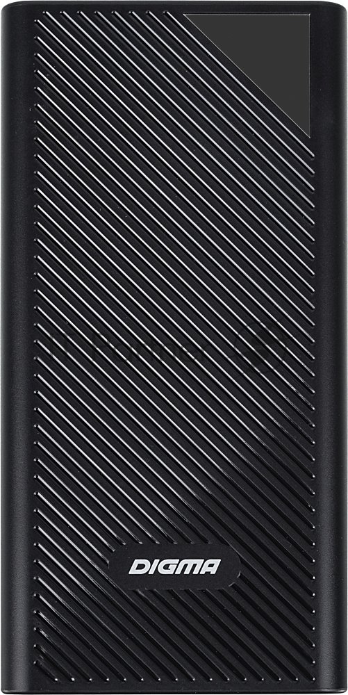 Портативный аккумулятор Digma DGP-30000-4U Li-Pol 30000mAh 3A черный 2xUSB