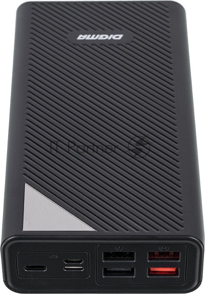 Портативный аккумулятор Digma DGP-30000-4U Li-Pol 30000mAh 3A черный 2xUSB
