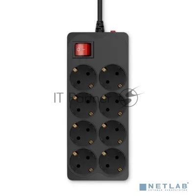 Сетевой фильтр Buro 800SH-5-B 5 м, 8 розеток, черный, коробка