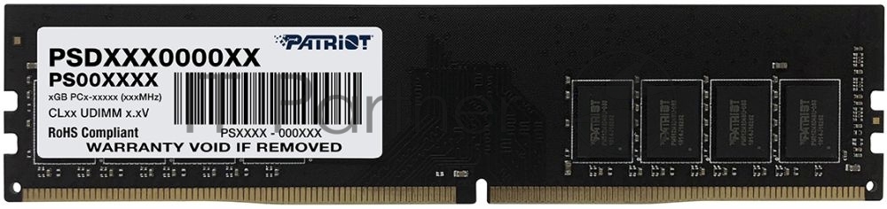Оперативная память Patriot Signature, DDR4, 16GB (1x16 GB), 2666 MHz, CL19, DIMM