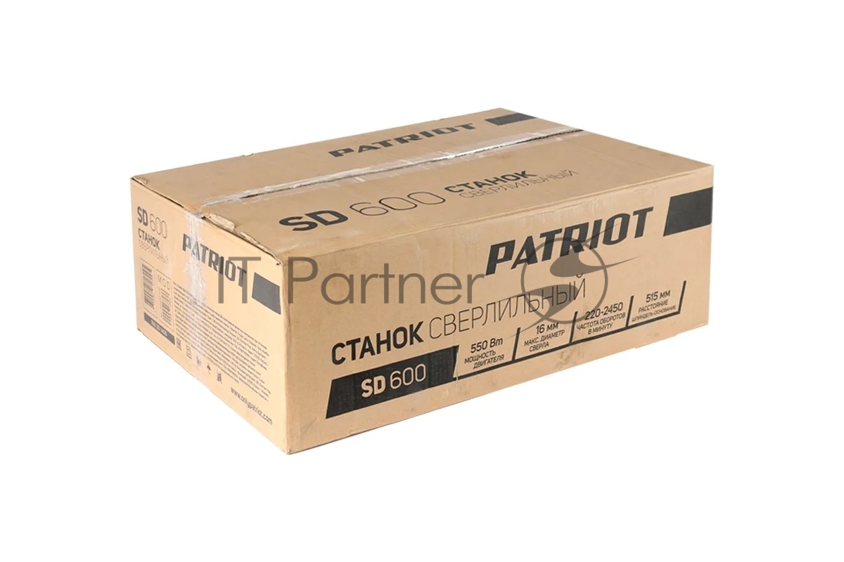 Станок сверлильный PATRIOT SD 600 550 Вт, 2450 об/мин, 12 скоростей, тиски в комплекте