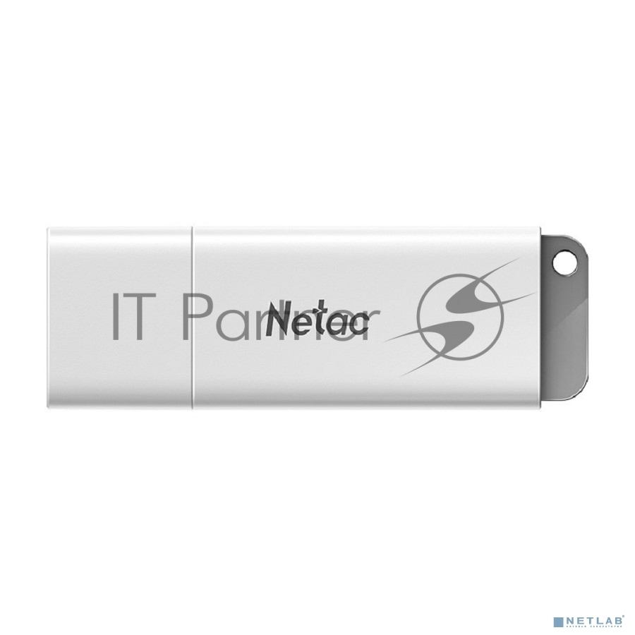 Флешка USB Netac U185 (NT03U185N-032G-20WH), 32Gb, USB 2.0, R/W 25/10, белый/серый