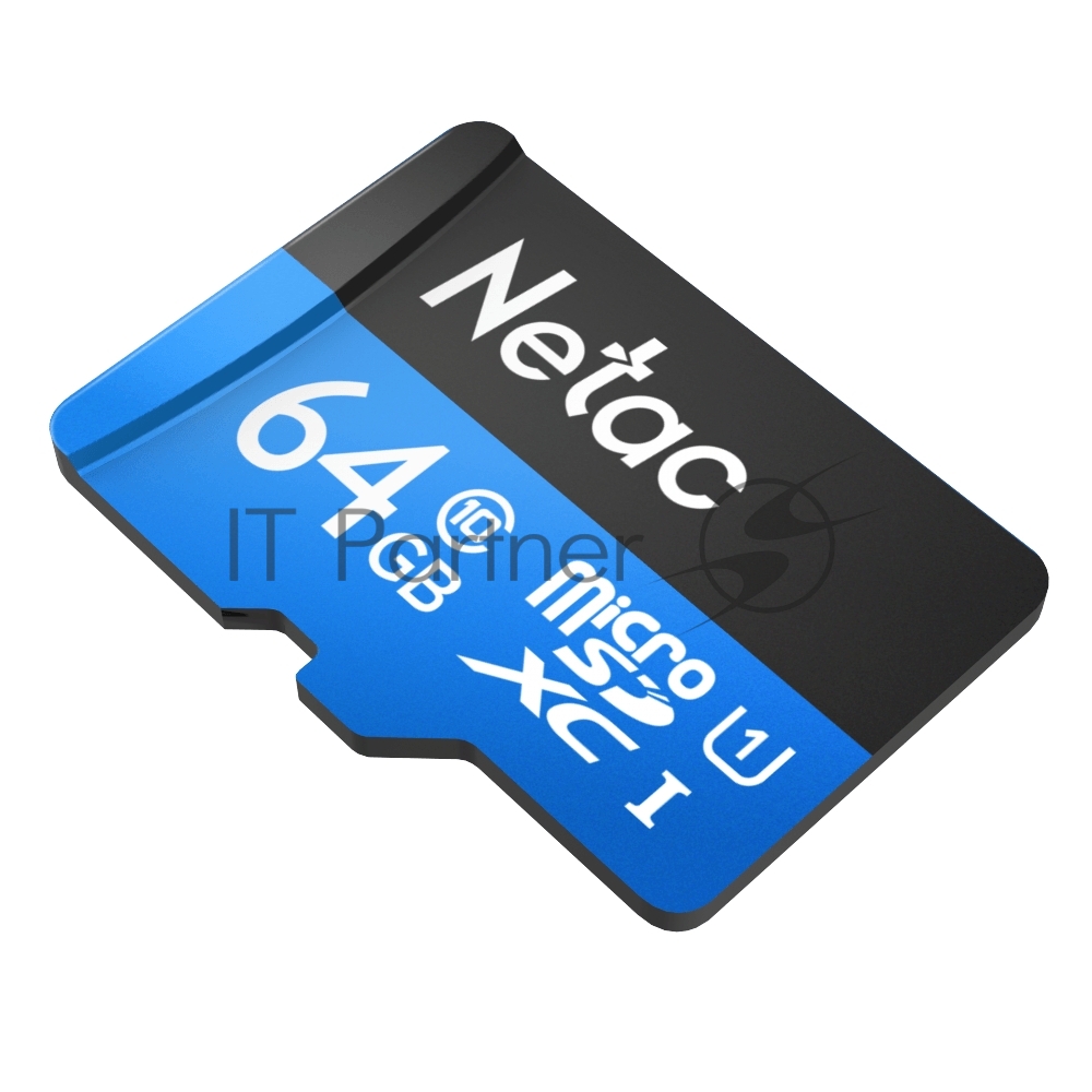 Флеш карта microSDHC 64Gb Netac P500 NT02P500STN-064G-R (с SD адаптером) 80Mb/s