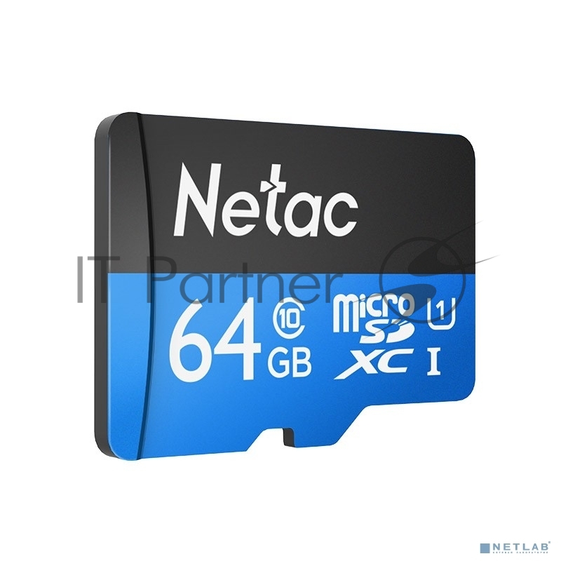 Флеш карта microSDHC 64Gb Netac P500 NT02P500STN-064G-S (без SD адаптера) 80Mb/s