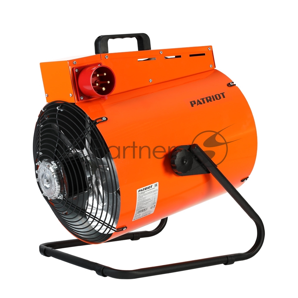 Тепловентилятор электрический PATRIOT PT-R 15 [633307299] { 380В, терморегулятор, нерж.ТЭН, вилка встраиваемая на блоке управления.}