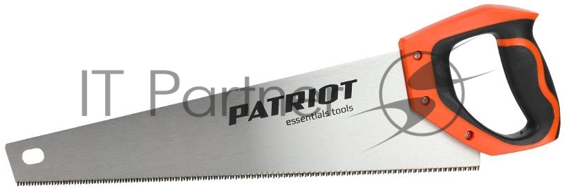 Ножовка Patriot WSP-400S, по дереву, 11 TPI мелкий зуб, 3-х сторонняя заточка, 400мм