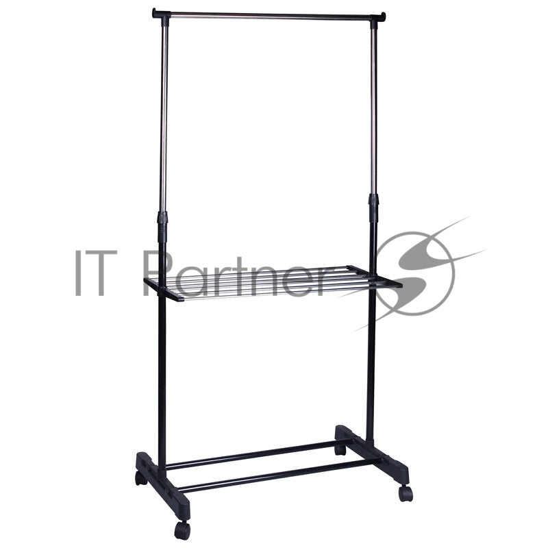 Вешалка напольная Рыжий кот CR460, на колесах (с полкой) размер: 80x42x95-168 см