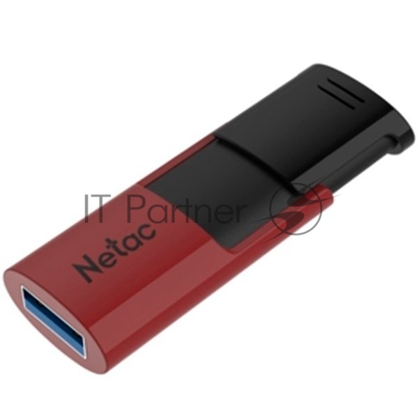 Флешка USB Netac U182 NT03U182N-256G-30RE, USB 3.0 256Gb, retail version, черный/красный