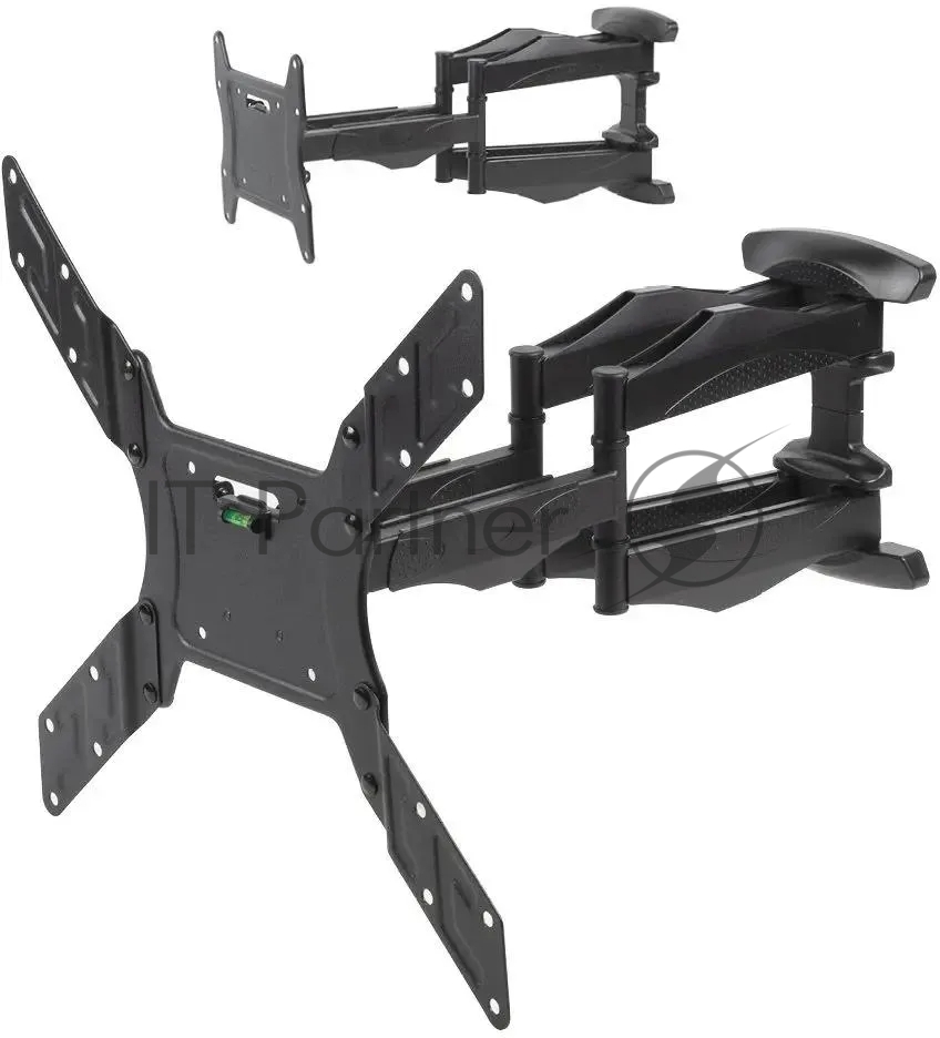 Кронштейн для телевизора Arm media COBRA-45 new черный 4 шт/уп. 22"-65", max 45 кг, 4ст св., нак. + 5° -10°, пов. 160°, от ст. 45-495 мм., max VESA 400x400