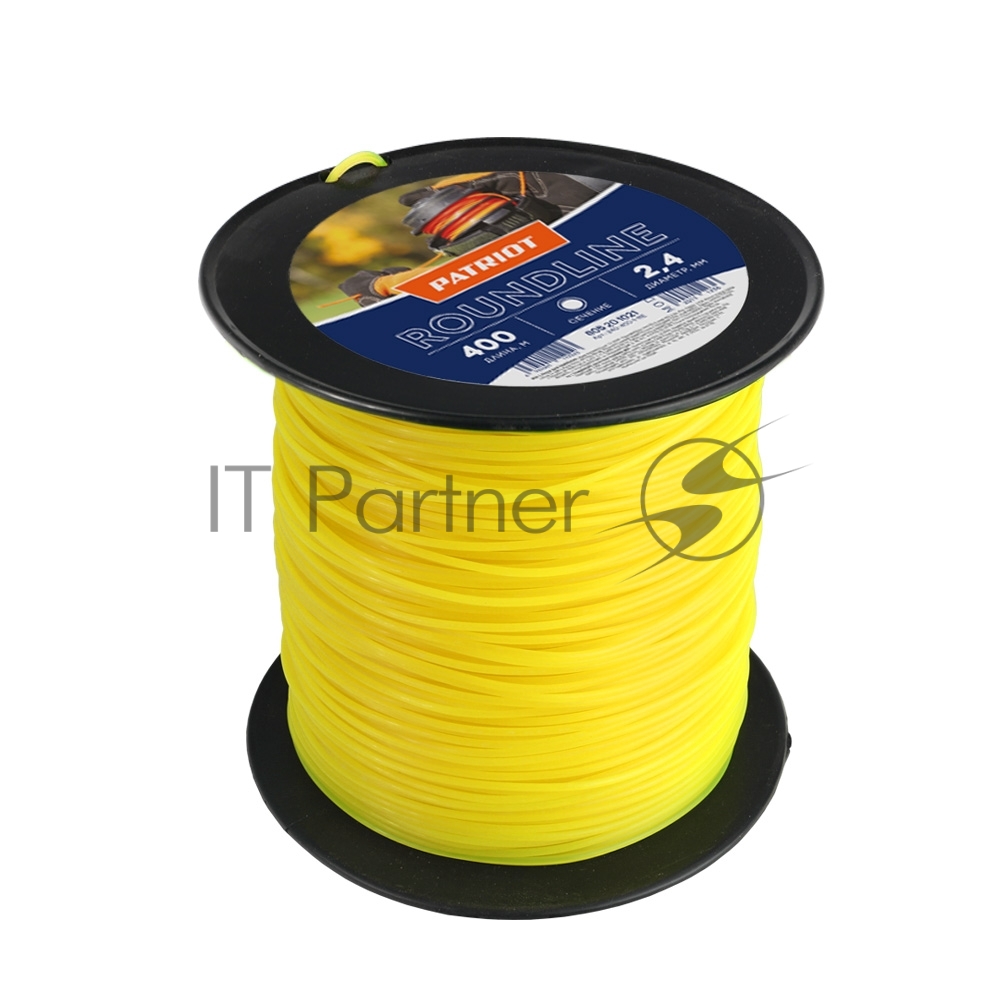 Леска для садовых триммеров Patriot Roundline D d=2.4мм L=400м (805201021)