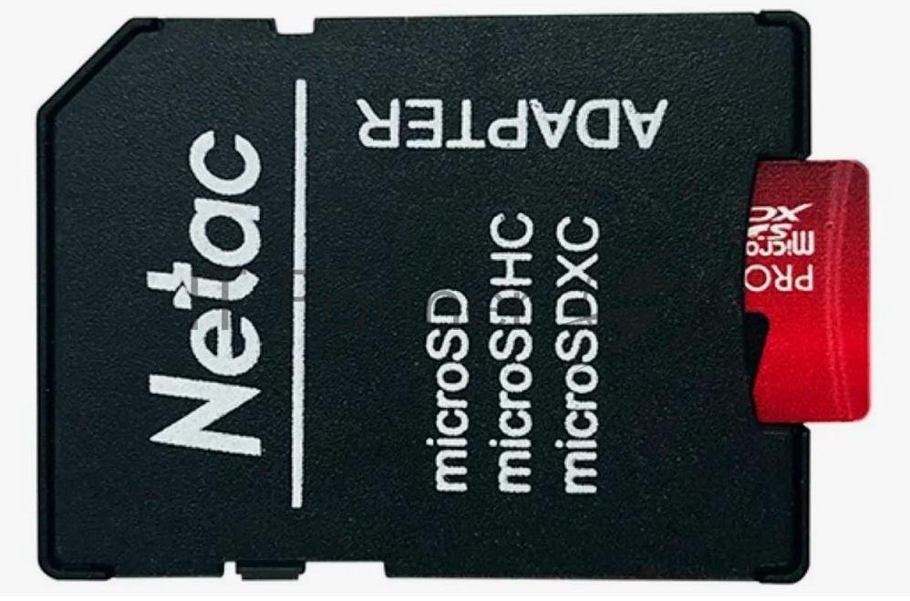 Флеш карта MicroSD card Netac P500 Extreme Pro 64Gb, retail version w/SD adapter