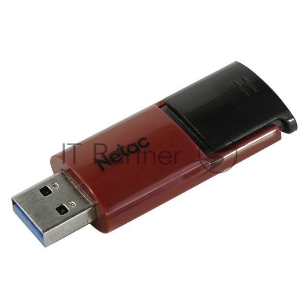 Флешка USB Netac U182 NT03U182N-256G-30RE, USB 3.0 256Gb, retail version, черный/красный