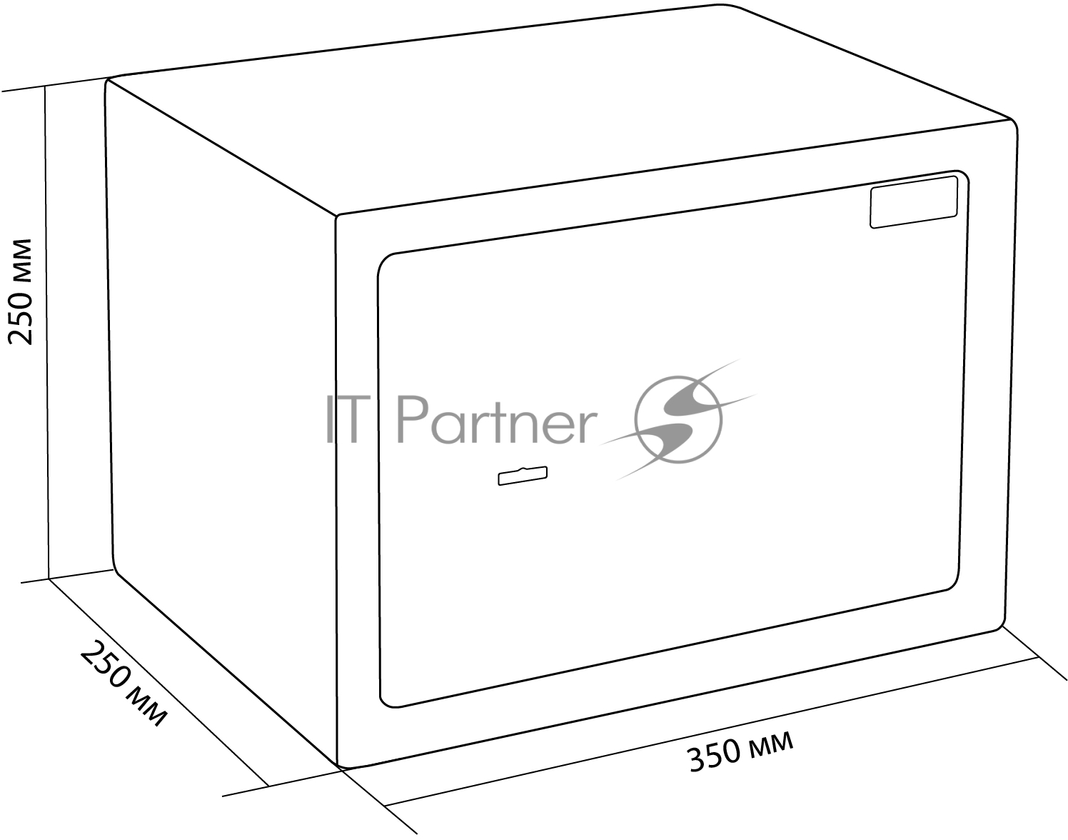 Сейф мебельный Cactus CS-SF-K25 250x350x250мм ключевой