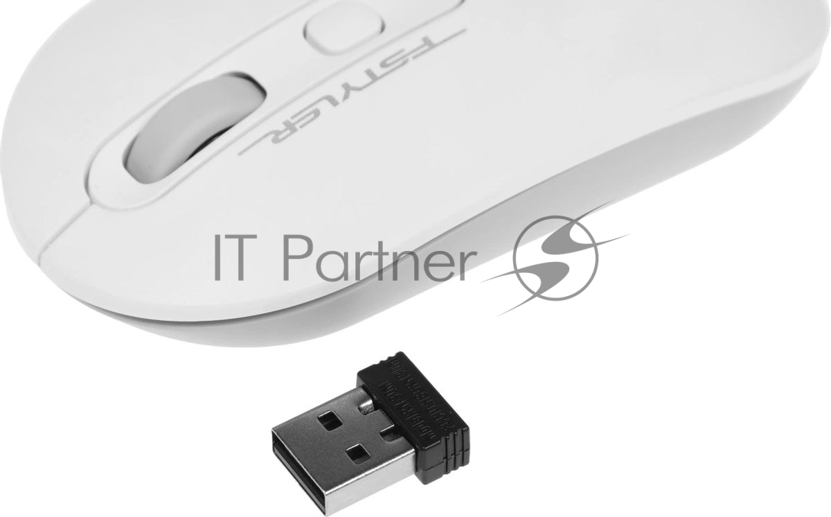 Мышь беспроводная A4Tech Fstyler FG20 белый, 2000 dpi, радиоканал, USB, кнопки - 4