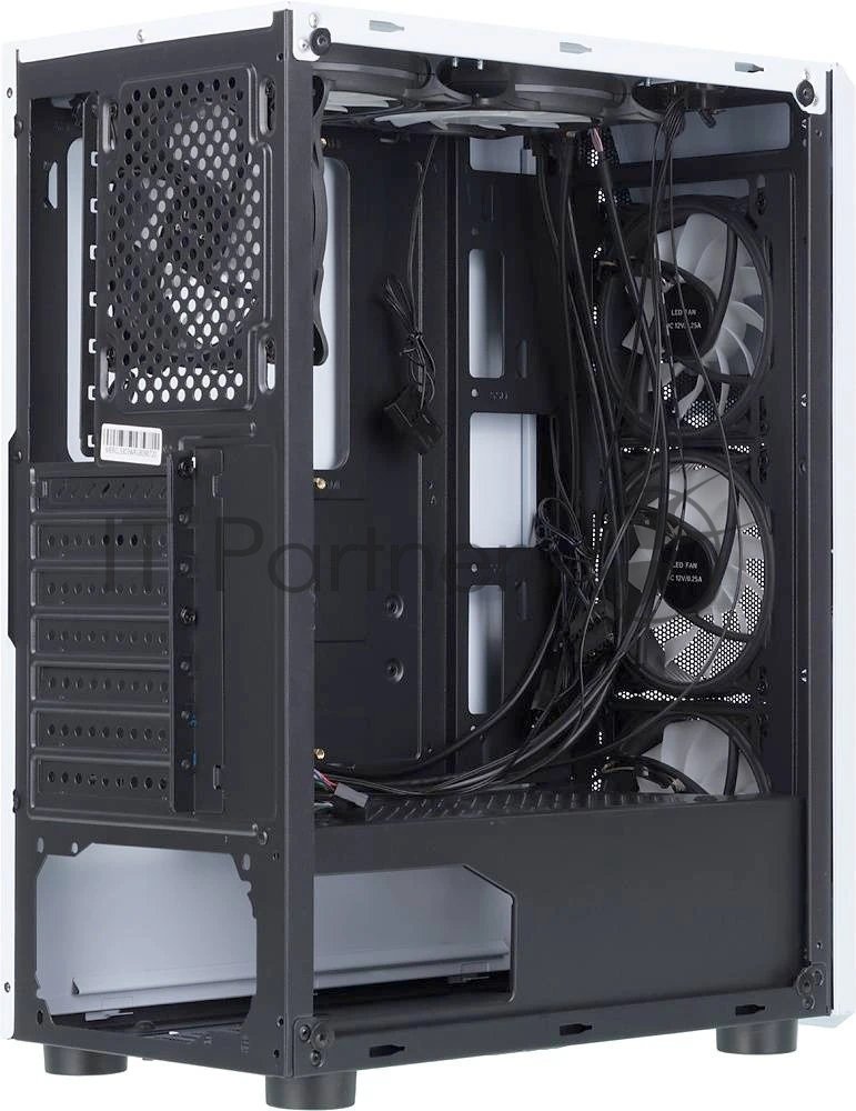Компьютерный корпус AeroCool/Formula CL-3303W RGb белый без БП ATX 6x120мм 2xUSB 2.0 1xUSB 3.0 audio bott PSU