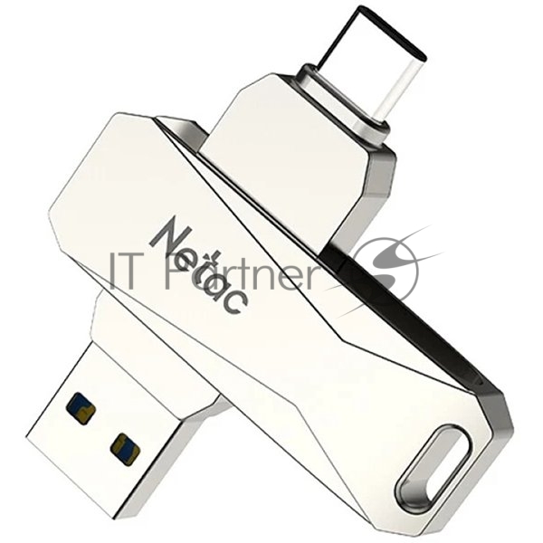 Флешка USB Netac U782C dual USB 3.0+TypeC 64Gb, retail version