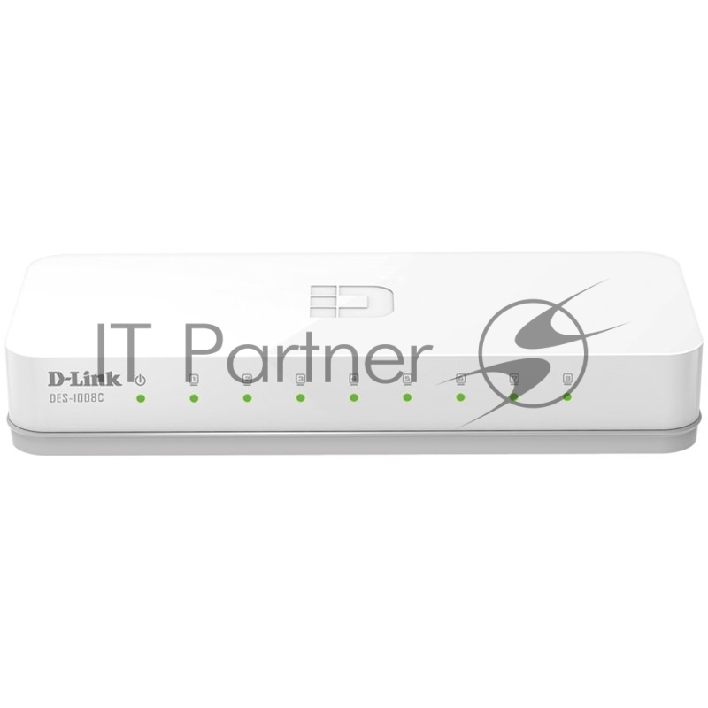 Коммутатор D-Link DES-1008C, 8×100 Мбит/с, неуправляемый