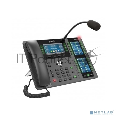 Телефон IP Fanvil X210i IP телефон 20 линий, внешний микрофон, цветной экран 4.3"; + два доп. цветных экрана 3.5";, HD, Opus, 10/100/1000 Мбит/с, USB, Bluetooth, PoE