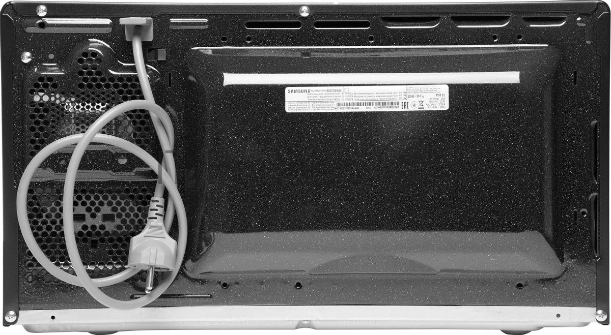 Микроволновая печь Samsung MS23T5018AK/BW черный, 23 л, 800 Вт, переключатели - сенсор