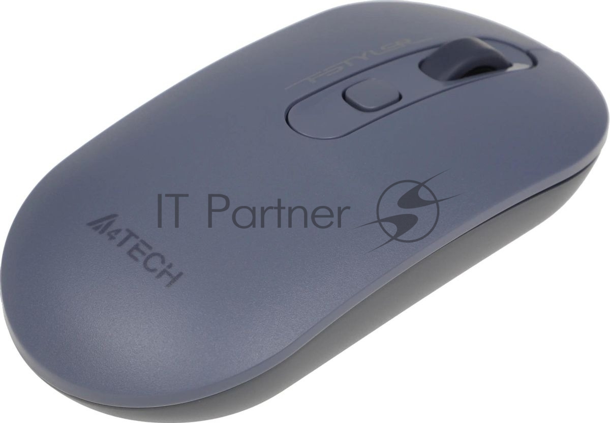 Мышь беспроводная A4Tech Fstyler FG20 пепельный/синий, 2000 dpi, радиоканал, USB, кнопки - 4