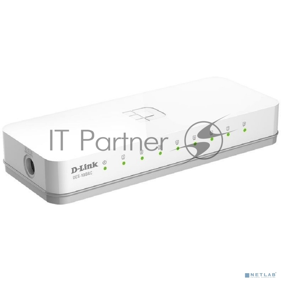 Коммутатор D-Link DES-1008C, 8×100 Мбит/с, неуправляемый