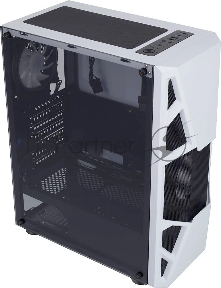 Компьютерный корпус AeroCool/Formula CL-3303W RGb белый без БП ATX 6x120мм 2xUSB 2.0 1xUSB 3.0 audio bott PSU