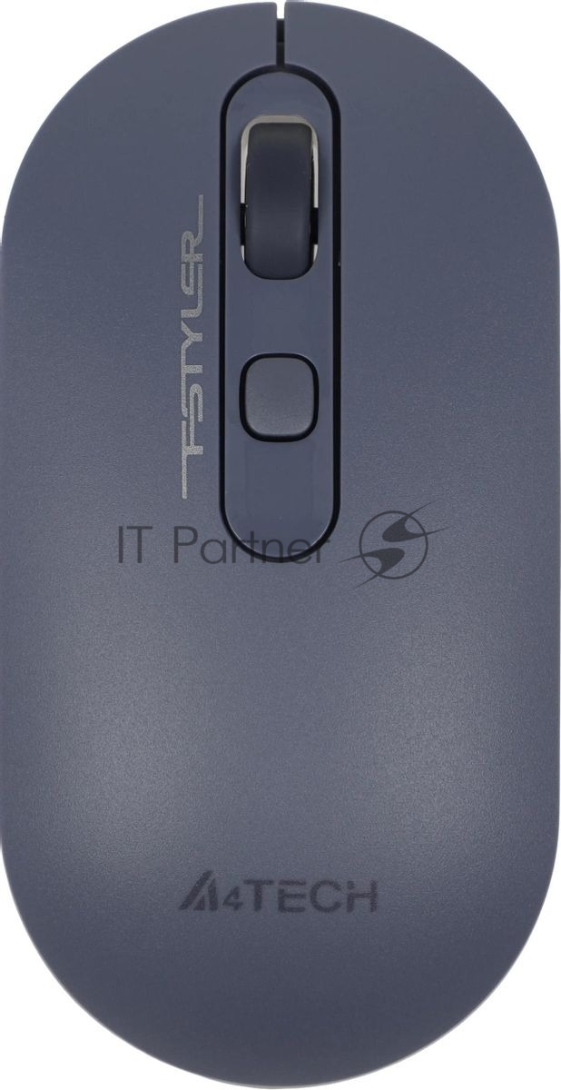 Мышь беспроводная A4Tech Fstyler FG20 пепельный/синий, 2000 dpi, радиоканал, USB, кнопки - 4