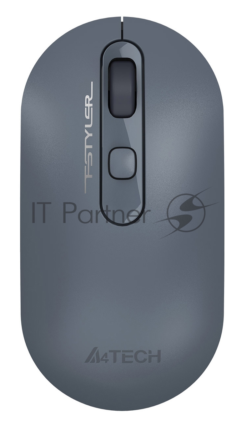 Мышь беспроводная A4Tech Fstyler FG20 пепельный/синий, 2000 dpi, радиоканал, USB, кнопки - 4