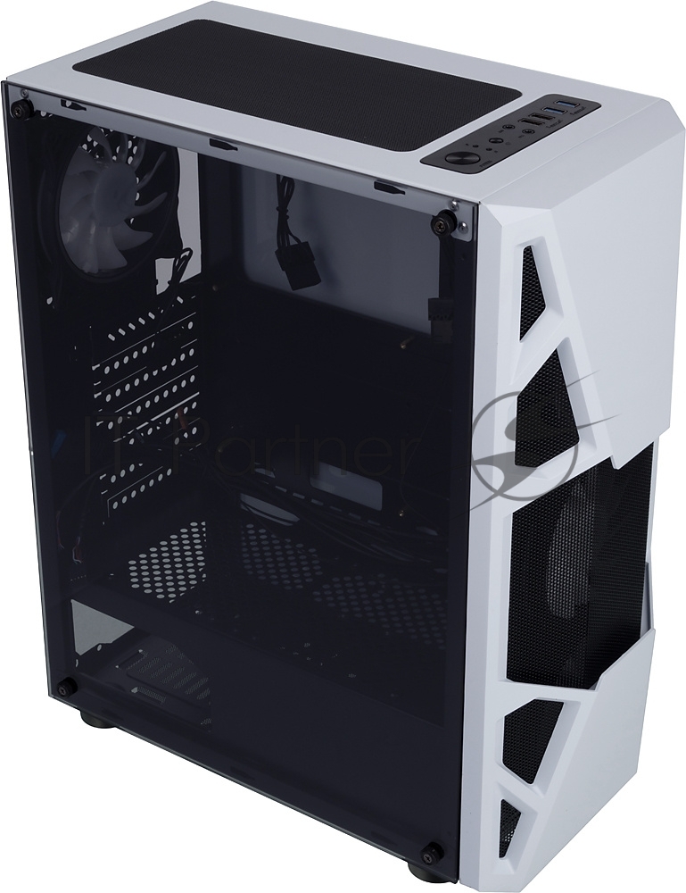 Компьютерный корпус AeroCool/Formula CL-3303W RGb белый без БП ATX 6x120мм 2xUSB 2.0 1xUSB 3.0 audio bott PSU