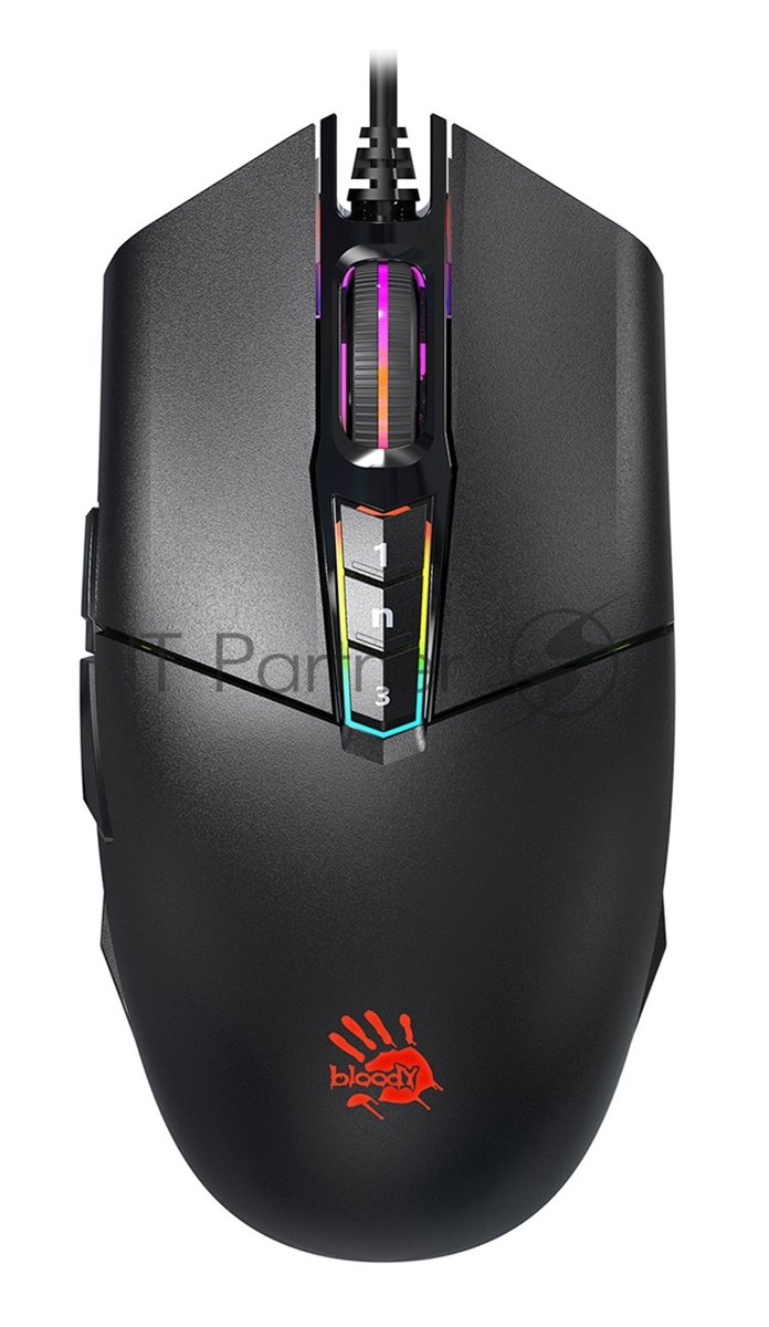 Мышь проводная A4Tech Bloody P91s черный, 8000 dpi, USB, кнопки - 8