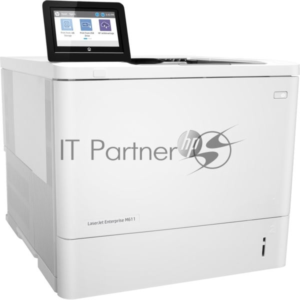 Принтер лазерный HP LaserJet Enterprise M611dn (7PS84A), A4, ч/б, печ. до 61 стр/мин., 1200 x 1200 dpi, USB, RJ-45