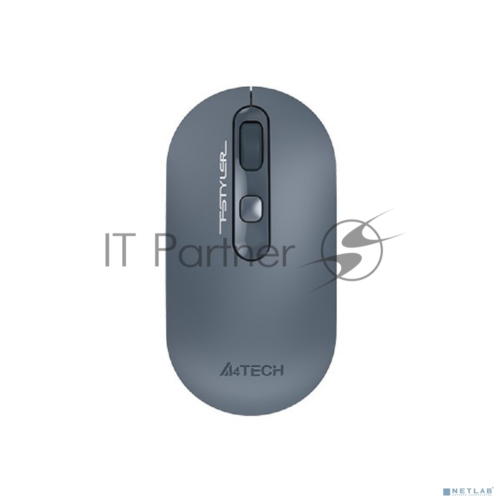 Мышь беспроводная A4Tech Fstyler FG20 пепельный/синий, 2000 dpi, радиоканал, USB, кнопки - 4