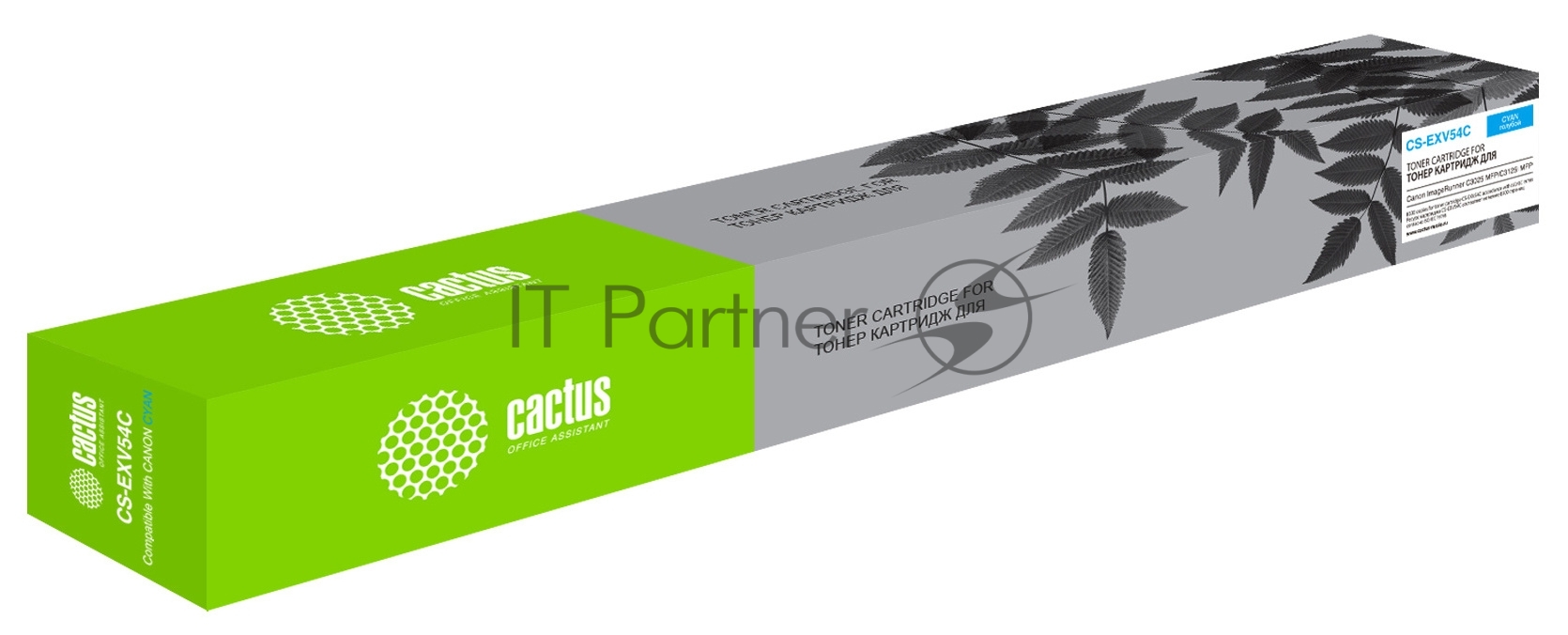 Картридж лазерный Cactus CS-EXV54C голубой (8500 стр.) для Canon ImageRunner C3025/C3025i MFP