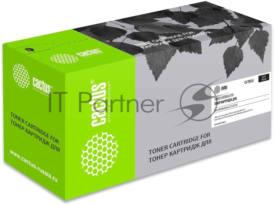 Картридж лазерный Cactus CS-TN323 TN-323 черный (23000стр.) для Konica Minolta bizhub 227/287/367