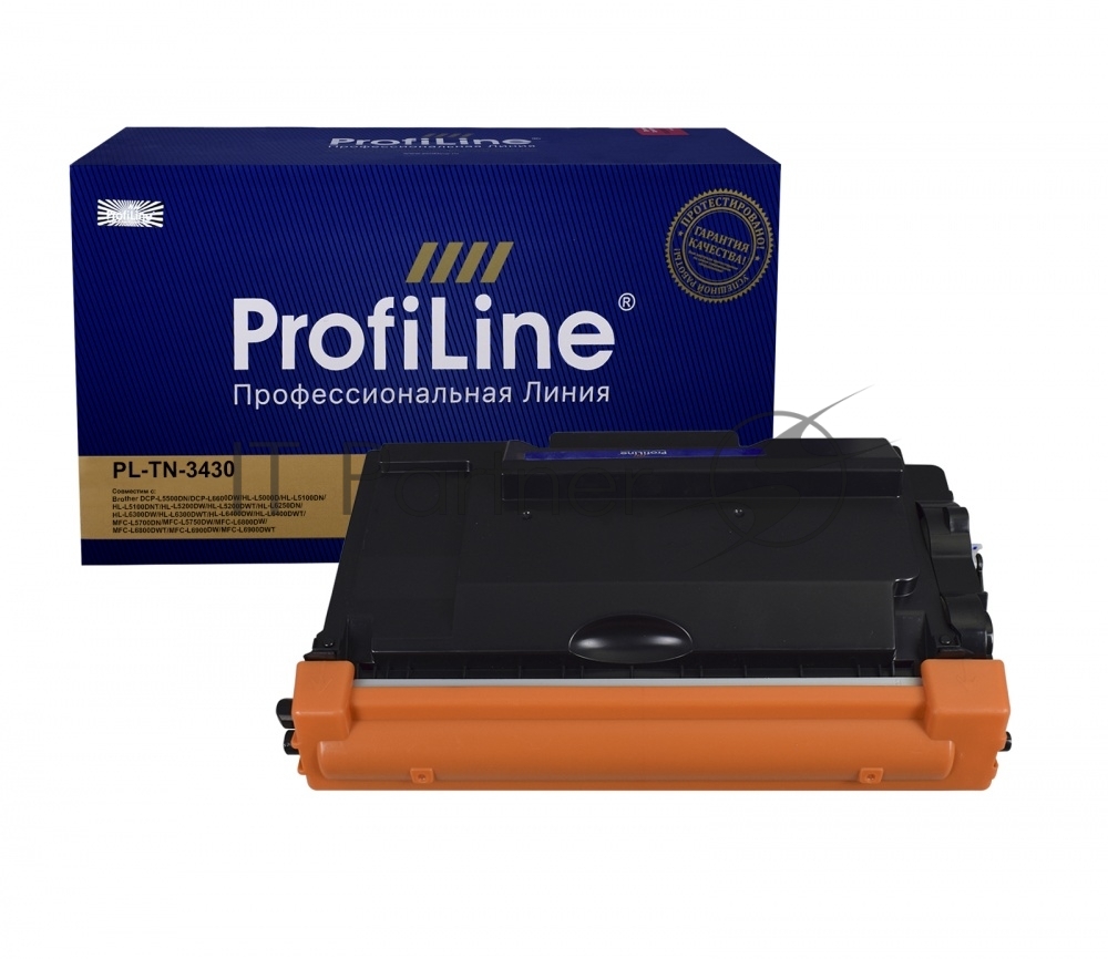 Картридж ProfiLine PL-TN-3430 для принтеров Brother DCP-L5500DN/DCP-L6600DW/HL-L5000D/HL-L5100DN/HL-L5100DNT/HL-L5200DW/HL-L5200DWT/HL-L6250DN/HL-L6300DW/HL-L6300DWT/HL-L6400DW/HL-L6400DWT/MFC-L5700DN/MFC-L5750DW/MFC-L6800DW/MFC-L6800DWT/MFC-L6900DW/MFC-L6900DWT 3000 копий