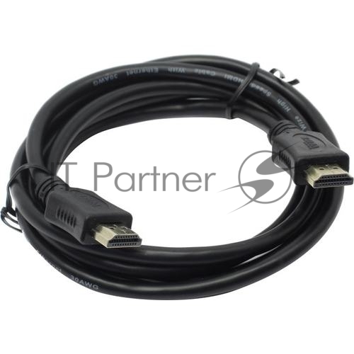 Кабель HDMI Wize [C-HM-HM-1.8M] 1.8 м, v.2.0, 19M/19M, 4K/60 Hz 4:4:4, Ethernet, позол.разъемы, экран, черный, пакет