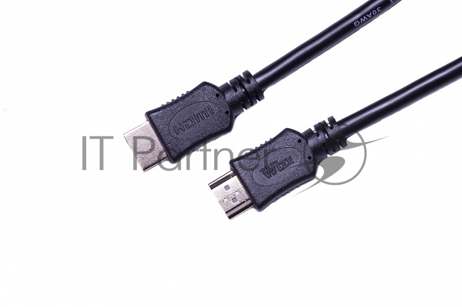 Кабель HDMI Wize [C-HM-HM-7.5M] 7.5 м, v.2.0, 19M/19M, 4K/60 Hz 4:2:0/30 Hz 4:4:4, Ethernet, позол.разъемы, экран, черный, пакет