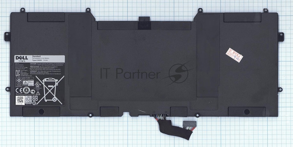 Аккумулятор для ноутбука Dell XPS 12 9Q33, 13 9333, 13-L321X, 13-L322X 7400mAh, 55Wh, 7.4V, Dell