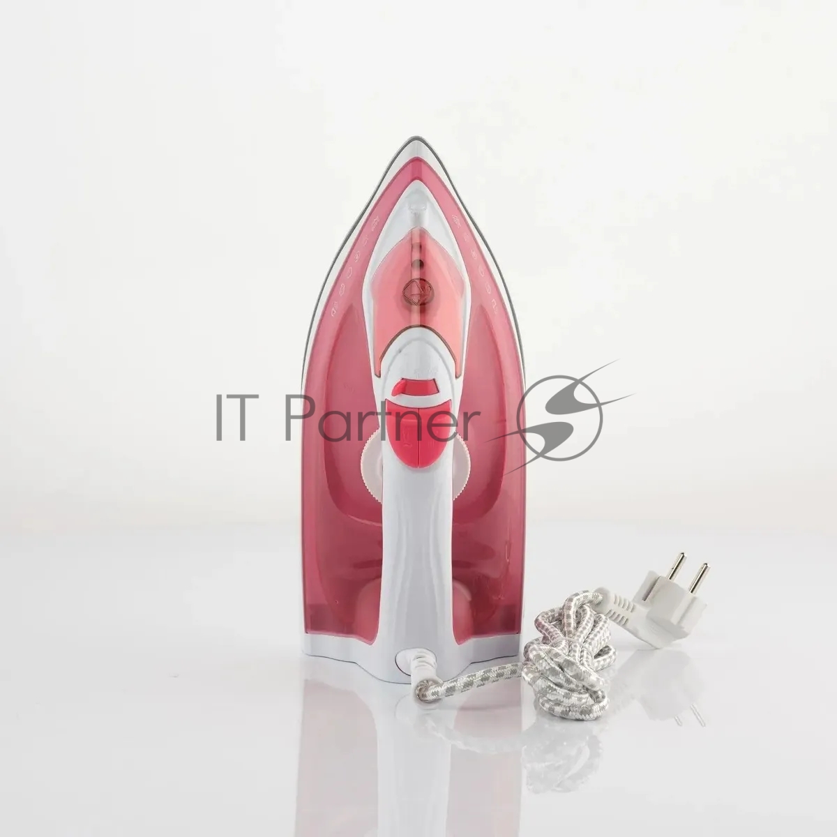 Утюг Scarlett SC-SI30K56 розовый, 2400; Световой индикатор работы: Да; Регулируемый пар до г/мин: 35; Паровой удар до г/мин: 140; Резервуар для воды, мл: 280; Функция разбрызгивания воды: Да; Терморегулятор: Да; Вертикальное отпаривание: Да; Регулировка степени отпаривания: Да; Покрытие подошвы: Керамическая подошва KeramoPro; Самоочистка: Да; Система защиты от накипи ANTI-CALC: Да; Функция автоотключения AUTO-SHUT OFF: Да; Размер утюга Ш*В*Г, мм: 289*120*140; Шарнирное крепление шнура: Да; Длина электрошнура, м: 1.8; Цвет шнура: В цвет корпуса;