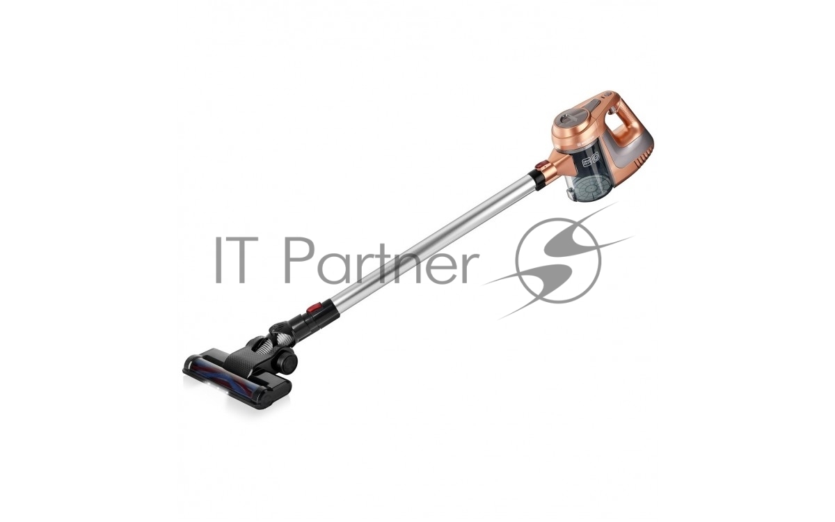 Пылесос вертикальный BRAYER BR4261 бежевый, питание от аккумулятора, 80 Вт, уборка сухая, пылесборник 1 л, работа от АКБ max 35 мин